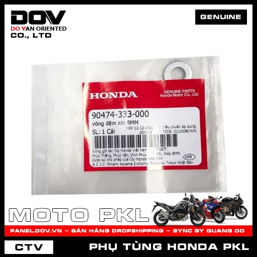 Vòng đệm kín 8MM ADV350, GOLDWING, SH 350 — 90474333000
