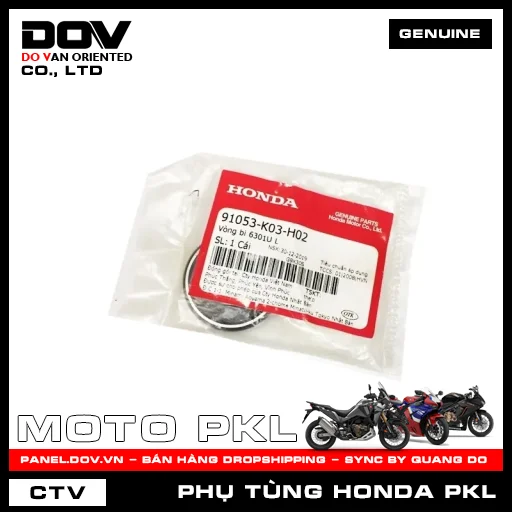 VÒNG BI 6301UL (1 MẶT CHẮN BỤI) CB300R — 91053K03H02