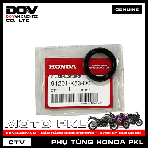 PHỚT DẦU 25X35X5 ADV350, SH 350 — 91201K53D01