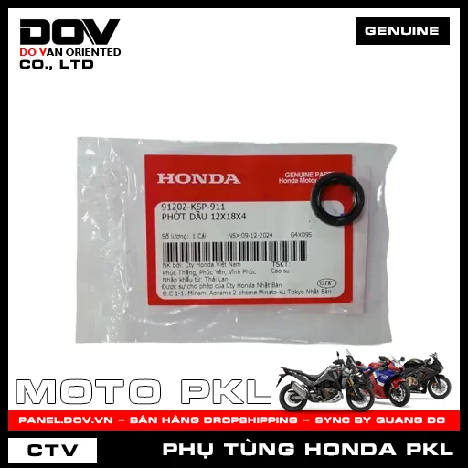 PHỚT DẦU 12X18X4 CB350 H'NESS — 91202KSP911