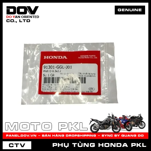 PHỚT O 6.3X2.2 CB300R, CB650R, CBR650R, GOLDWING, SH 350 — 91301GGLJ01