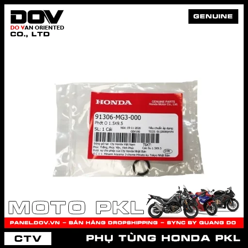 PHỚT O 1.5X9.5 CB300R, CB350 H'NESS, REBEL 300 — 91306MG3000