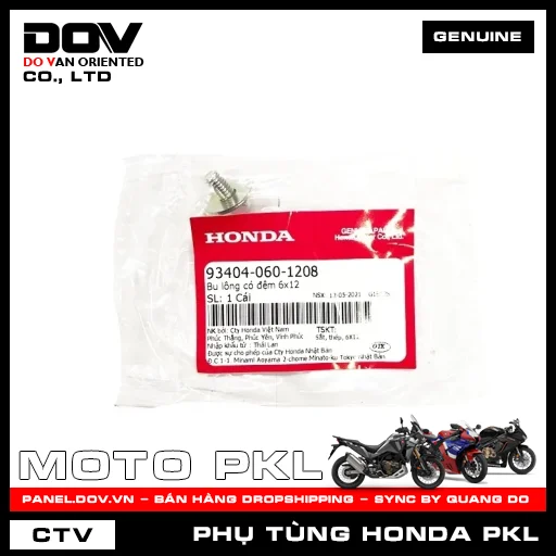 BU LÔNG CÓ ĐỆM 6X12 ADV350, GOLDWING — 934040601208