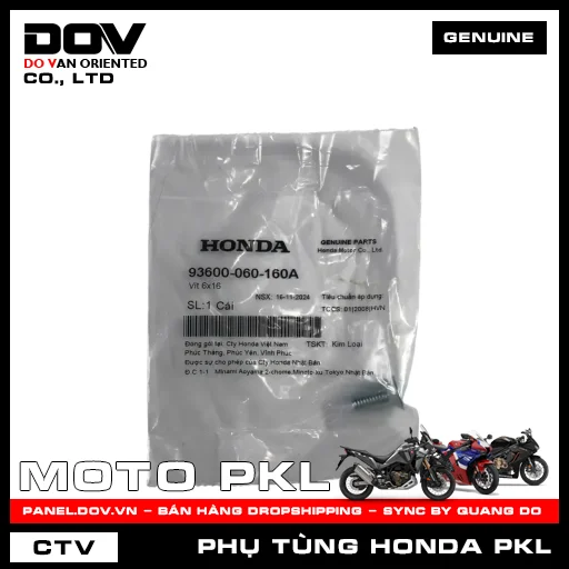 VÍT 6X16 CB250 NIGHTHAWK — 93600060160A