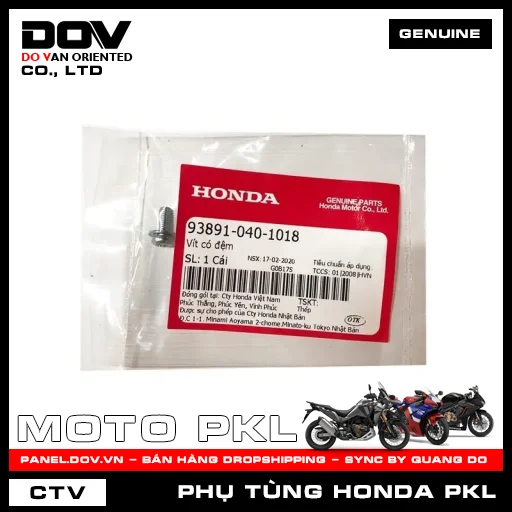 VÍT CÓ ĐỆM CB300R, CB350 H'NESS — 938910401018
