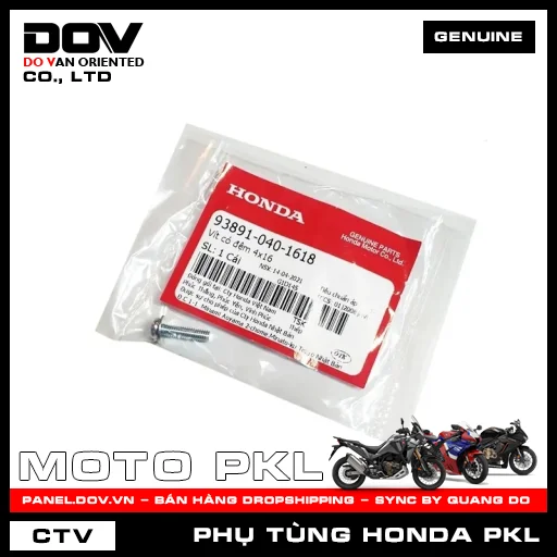 VÍT CÓ ĐỆM 4X16 CB300R, CB350 H'NESS — 938910401618