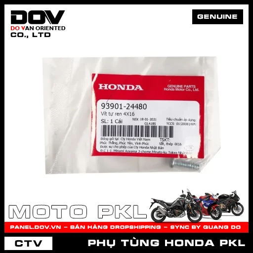 VÍT TỰ REN 4X16 CB500F, CB500X, CBR500R, NX500 — 9390124480