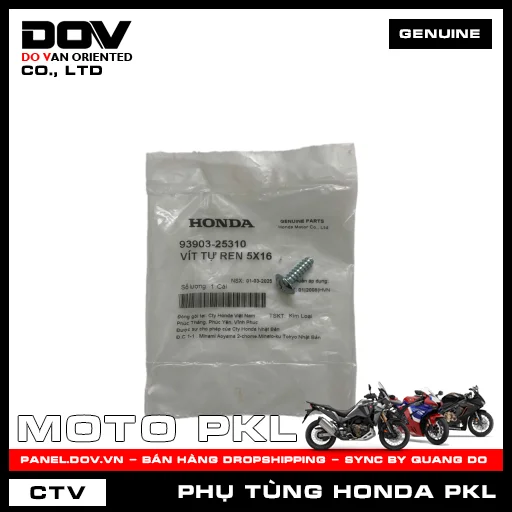 VÍT TỰ REN 5X16 CB1000R, GOLDWING — 9390325310