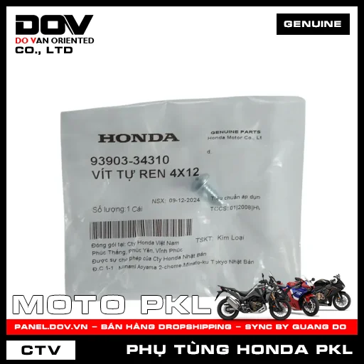 VÍT TỰ REN 4X12 SH 350 — 9390334310