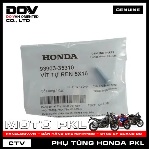 VÍT TỰ REN 5X16 SH 350 — 9390335310