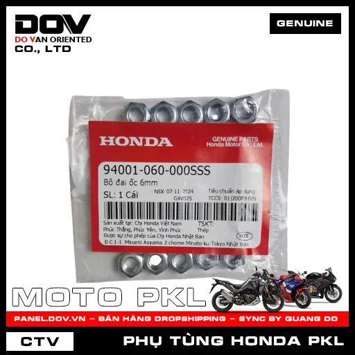 BỘ ĐAI ỐC 6MM CBR1000RR — 94001060000SSS