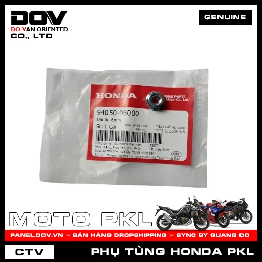 ĐAI ỐC 6MM ADV350, CB250 NIGHTHAWK, CB300R, CB350 H'NESS, CB500F, CB500X, CB650R, CBR500R, CBR650R, GOLDWING, NX500, REBEL 300, REBEL 500, SH 350 — 9405006000