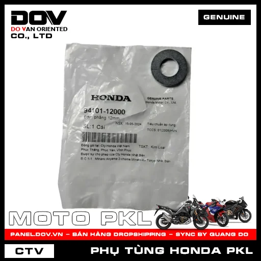ĐỆM PHẲNG 12MM CB250 NIGHTHAWK — 9410112000
