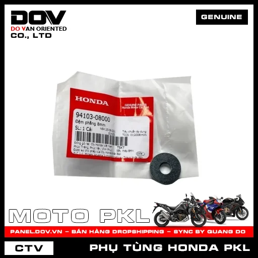 ĐỆM PHẲNG 8MM CB300R, CB350 H'NESS, CB500F, CB500X, CBR500R, NX500 — 9410308000