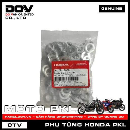 ĐỆM BU LÔNG XẢ NHỚT 12MM ADV350, CB1000R, CB250 NIGHTHAWK, CB300R, CB350 H'NESS, CB500F, CB500X, CB650R, CBR500R, CBR650R, GOLDWING, NX500, REBEL 1100, REBEL 300, REBEL 500, SH 350 — 9410912000