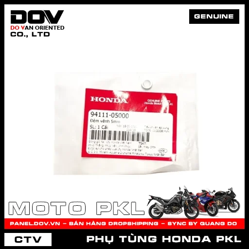 ĐỆM VÊNH 5MM CB250 NIGHTHAWK, GOLDWING — 9411105000
