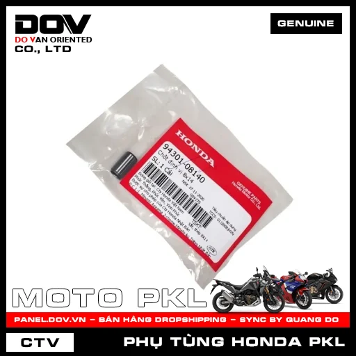 CHỐT ĐỊNH VỊ 8X14 ADV350, CB1000R, CB250 NIGHTHAWK, CB300R, CB350 H'NESS, CB500F, CB500X, CB650R, CBR500R, CBR650R, GOLDWING, NX500, REBEL 1100, REBEL 300, REBEL 500, SH 350 — 9430108140