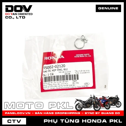 ĐAI ỐC KẸP ỐNG, B12 ADV350, CB300R, REBEL 1100, SH 350 — 9500202120