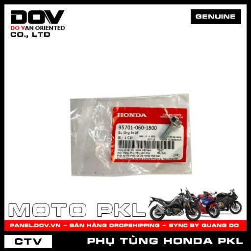 BU LÔNG 6X18 ADV350, CB1000R, CB300R, CB350 H'NESS, CB500F, CB500X, CB650R, CBR500R, CBR650R, GOLDWING, NX500, REBEL 300, REBEL 500 — 957010601800