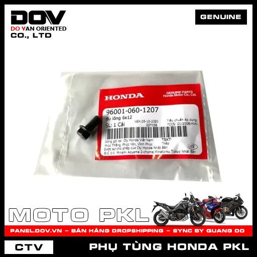 BU LÔNG 6X12 ADV350, CB300R, CB350 H'NESS, GOLDWING, SH 350 — 960010601207