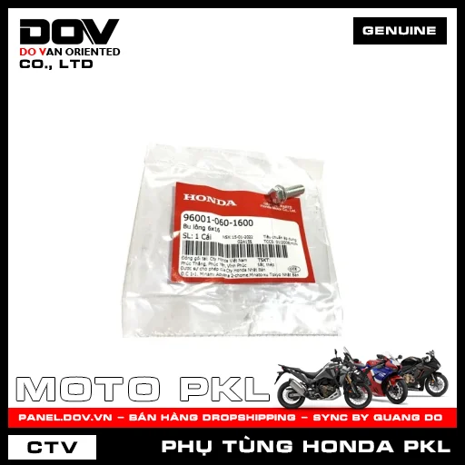 BU LÔNG 6X16 ADV350, CB250 NIGHTHAWK, GOLDWING, SH 350 — 960010601600
