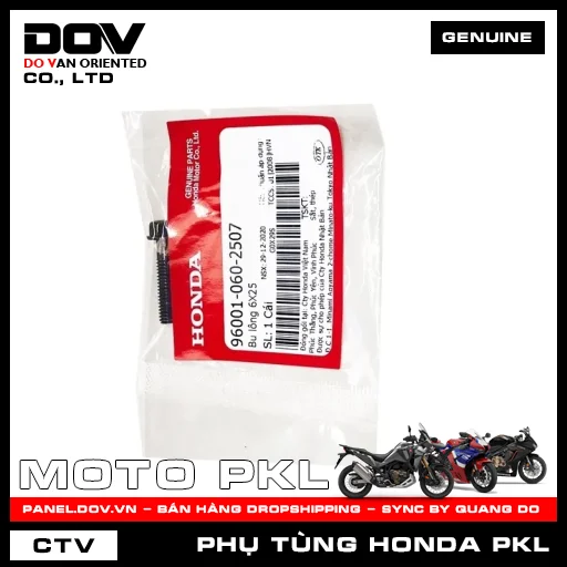 BU LÔNG 6X25 CB250 NIGHTHAWK, CB300R, CB500F, CB500X — 960010602507