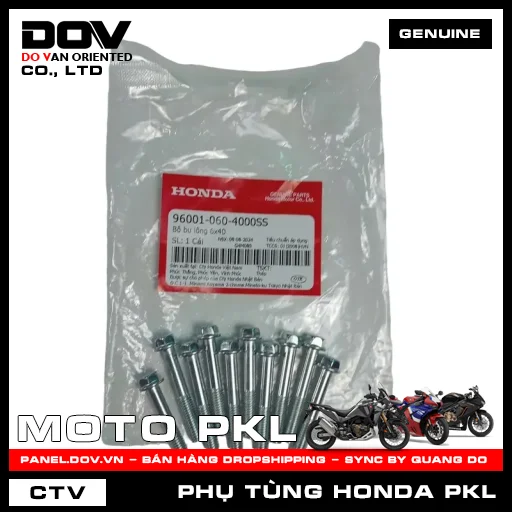 BỘ BU LÔNG 6X40 CB500, CB500FAR, CB500F, CB500X, REBEL 500 — 960010604000SS
