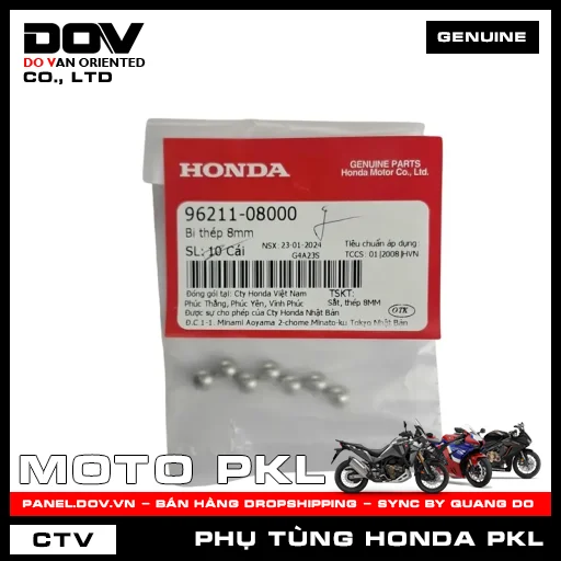 BI THÉP 8MM ADV350, CB1000R, CB300R, CB500F, CB650R, CBR500R, CBR650R, GOLDWING, REBEL 1100, REBEL 300, REBEL 500, SH 350 — 9621108000