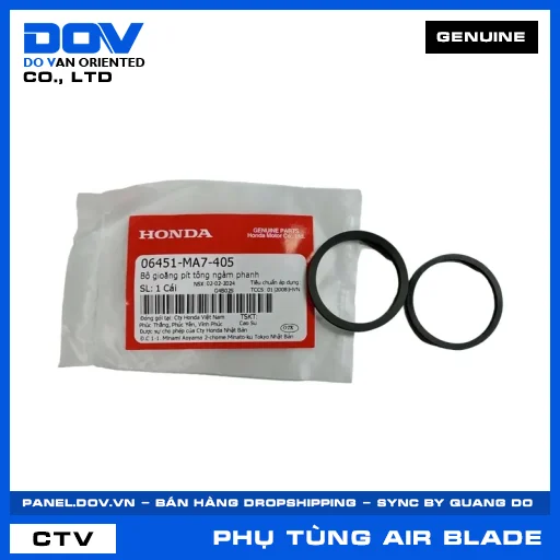 BỘ GIOĂNG PÍT TÔNG NGÀM PHANH (thắng) AIR BLADE 125 — 06451MA7405
