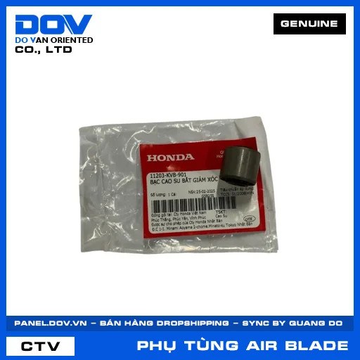 BẠC CAO SU BẮT GIẢM XÓC (phuộc) AIR BLADE 110, AIR BLADE 125, AIR BLADE 125/160 — 11203KVB901