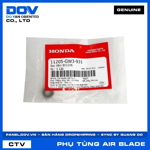 BẠC ĐỆM 8X12X6 AIR BLADE 110 — 11205GW3931