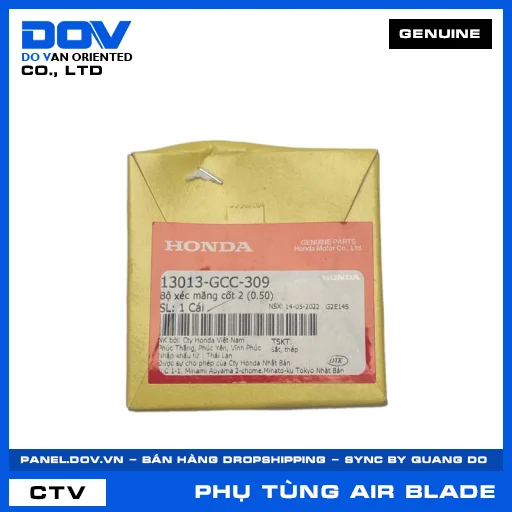 BỘ XÉC MĂNG CỐT 2 (0.50) AIR BLADE 110 — 13013GCC309