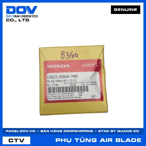 BỘ XÉC MĂNG CỐT 1 (0.25) AIR BLADE 110 — 13021KWW740
