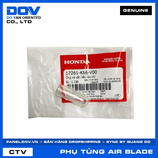 ỐNG XẢ CẶN BẦU LỌC KHÍ (lọc gió) AIR BLADE 125, AIR BLADE 125/150 — 17261K66V00