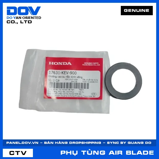 GIOĂNG CAO SU NẮP BÌNH XĂNG AIR BLADE 110 — 17631KEV900