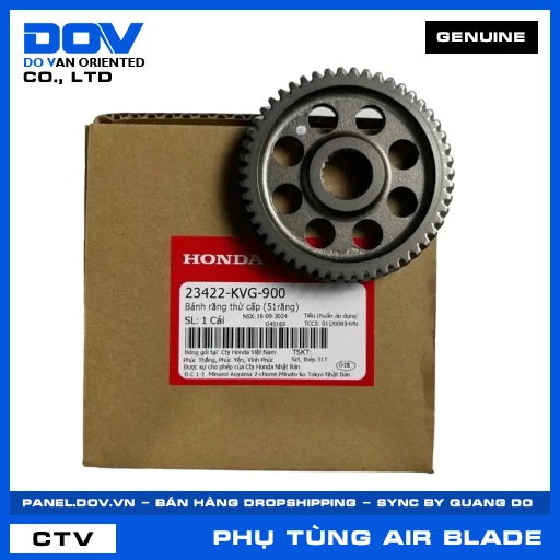 BÁNH RĂNG THỨ CẤP (51RĂNG) AIR BLADE 110 — 23422KVG900