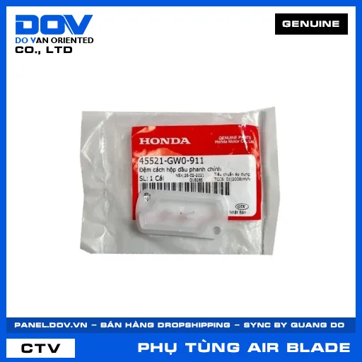 ĐỆM CÁCH XY-LANH PHANH (thắng) AIR BLADE 110, AIR BLADE 125, AIR BLADE 125/150, AIR BLADE 125/160 — 45521GW0911