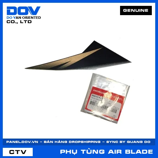 TEM B, ỐP TRƯỚC PHẢI *Y208* AIR BLADE 125 — 86643K27V10ZB