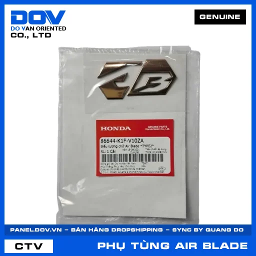 BIỂU TƯỢNG CHỮ AIR BLADE *TYPE2* AIR BLADE 125/150, AIR BLADE 125/160 — 86644K1FV10ZA