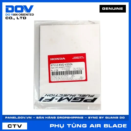 MARK CHỮ (PGMFI) *NH411* AIR BLADE 110 — 87112KVGV20ZA