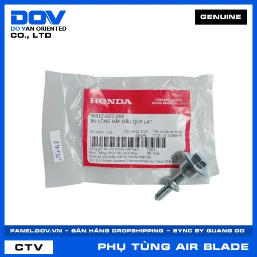 BU LÔNG NẮP ĐẦU QUY LÁT AIR BLADE 110 — 90017GCC000