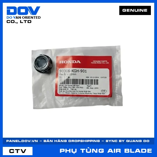 ĐAI ỐC U 12MM AIR BLADE 110, AIR BLADE 125 — 90306KGH901