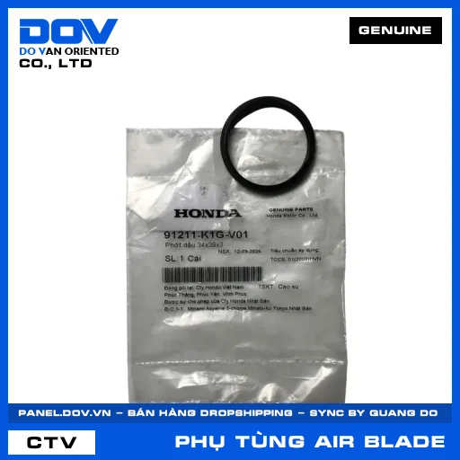 PHỚT DẦU 34X39X3 AIR BLADE 125/150, AIR BLADE 125/160 — 91211K1GV01