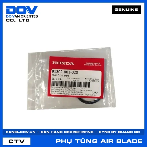 PHỚT O 30.8MM AIR BLADE 110, AIR BLADE 125, AIR BLADE 125/150 — 91302001020