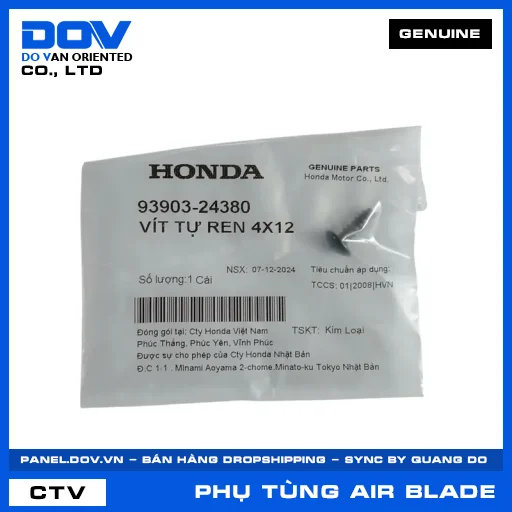 VÍT TỰ REN 4X12 AIR BLADE 125, AIR BLADE 125/160 — 9390324380