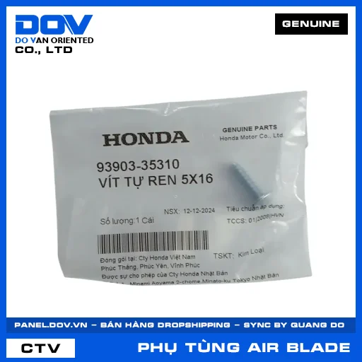 VÍT TỰ REN 5X16 AIR BLADE 110, AIR BLADE 125 — 9390335310