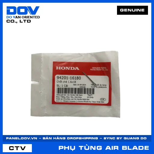 CHỐT CHẺ 1.6X18 AIR BLADE 125/150 — 9420116180