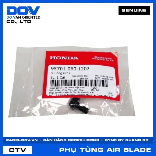 BU LÔNG 6X12 AIR BLADE 110, AIR BLADE 125, AIR BLADE 125/150 — 957010601207