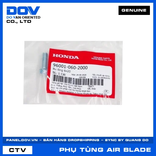 BU LÔNG 6X20 AIR BLADE 110, AIR BLADE 125/160 — 960010602000