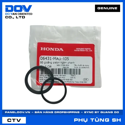 BỘ GIOĂNG PISTON NGÀM PHANH (thắng) SH 125/150 — 06431MA3405